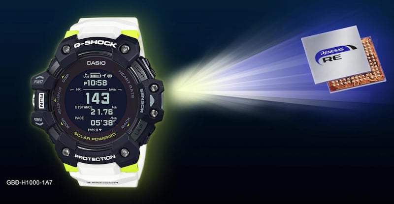 fusion talentfulde Investere Casio Tips Its Hat to Renesas for Its Battery-Less, Solar-Powered Smartwatch  - News