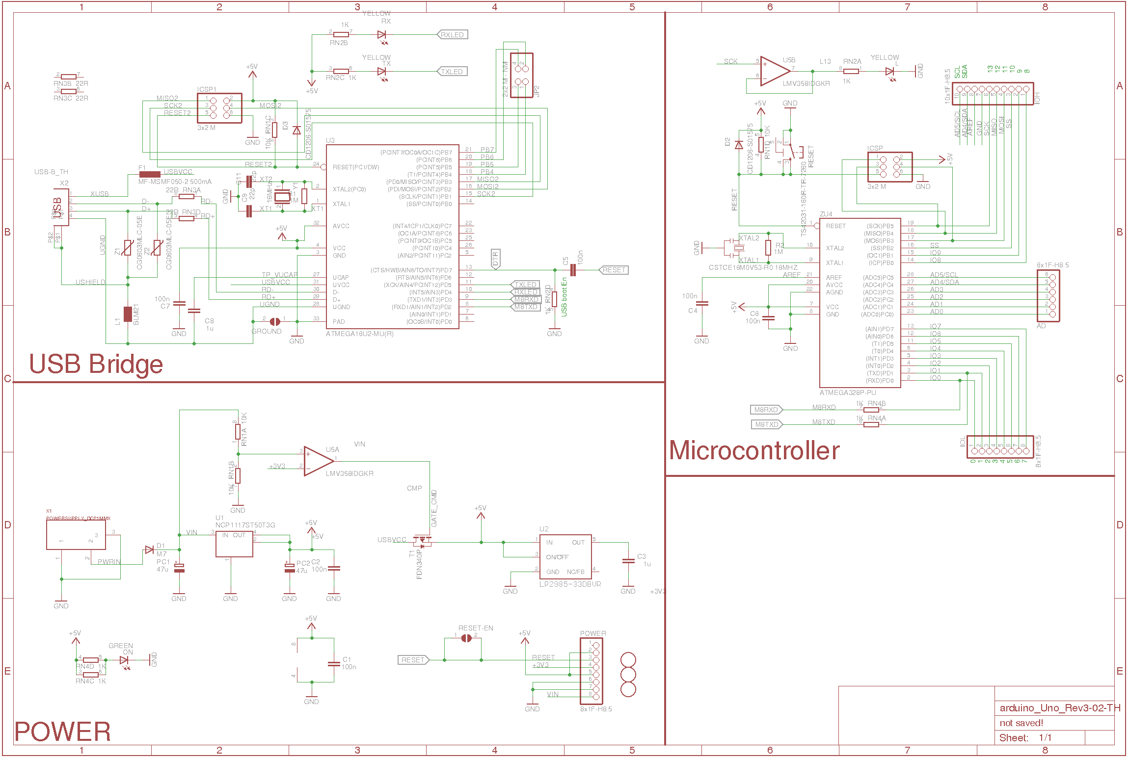 Arduino Uno Board Schematic