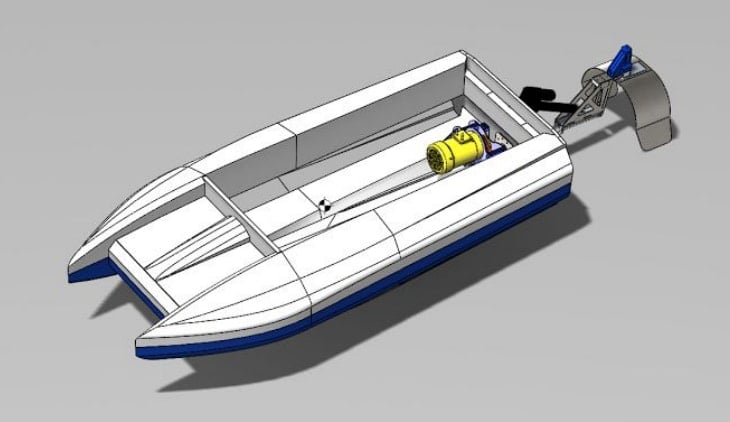 rc solar boat