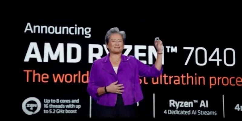 En CES 2023, el presidente y director ejecutivo de AMD, Dr.  Lisa Su: 