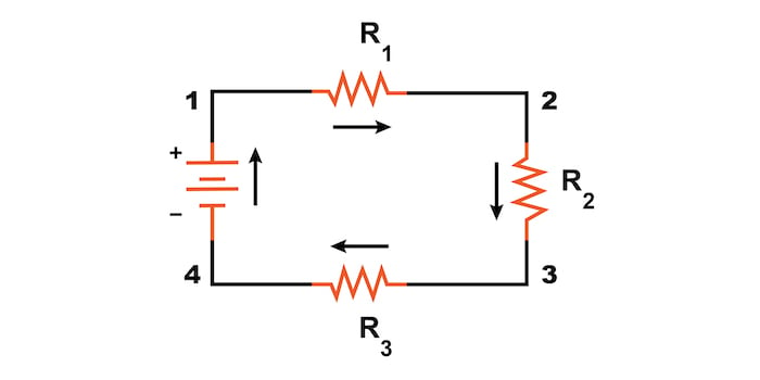 Example of a series circuit.
