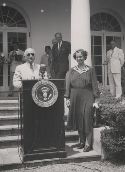 Haslett se reunió con el presidente Truman