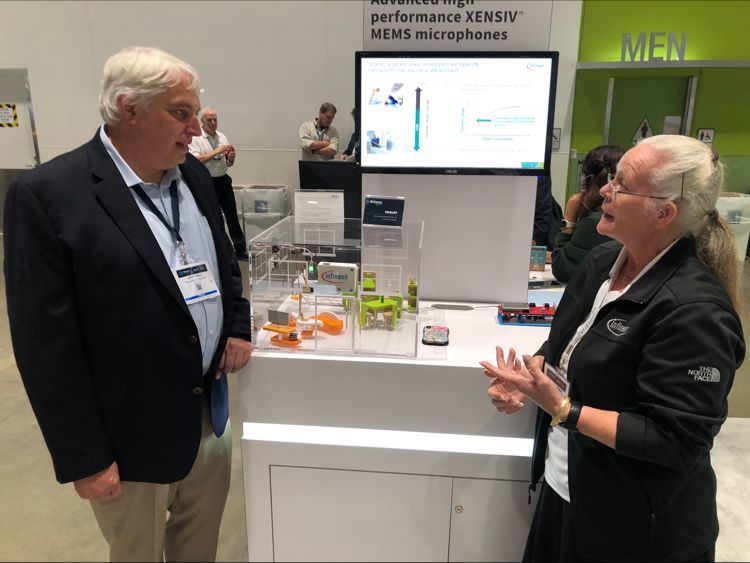 All About Circuits Editor-in-Chief Jeff Child talking about Infineon’s SAS with Tanja Hofner, Lead Principal Hardware Engineer (IoT and Sensors) at Infineon Technologies