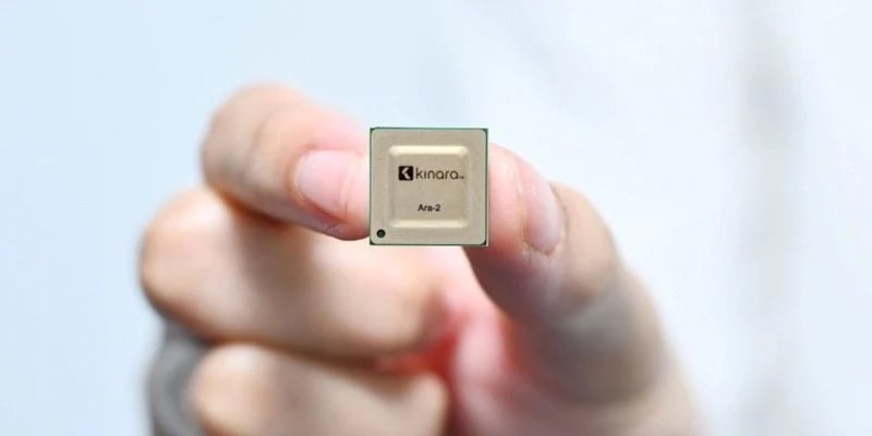 En un pequeño paquete EHS FCBGA de 17 mm × 17 mm, el chip Ara-2 está diseñado alrededor de 8 núcleos neuronales de segunda generación.