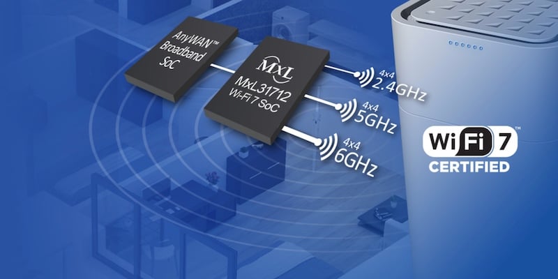 MaxLinear's two single-chip, tri-band solutions
