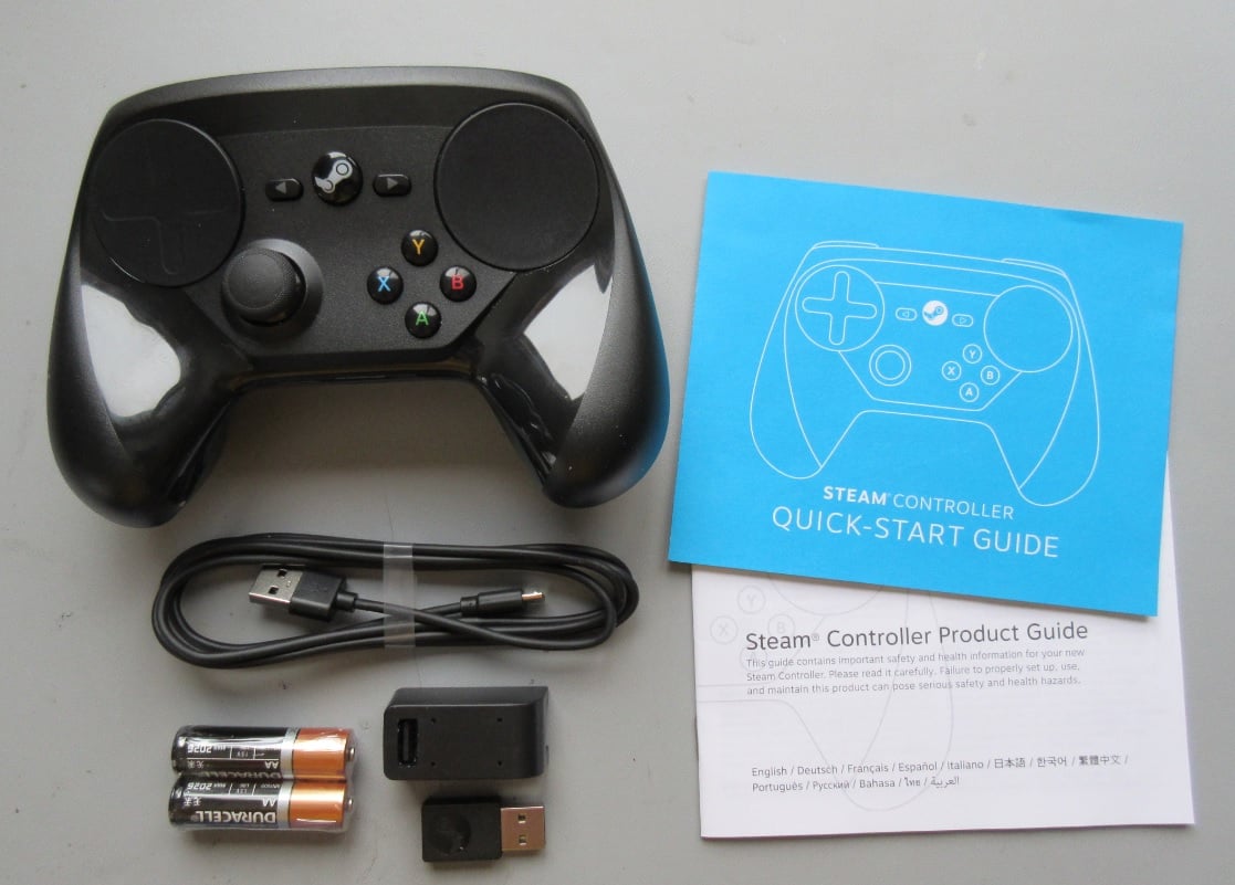 how to connect steam controller wired