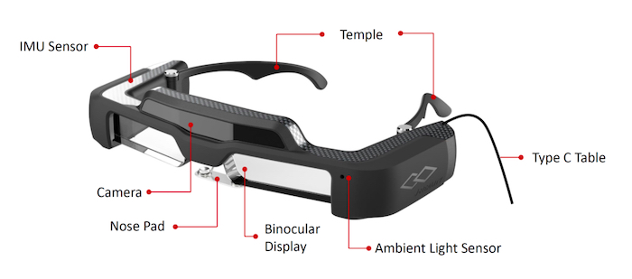 The J7EF 3D and AR smart glasses