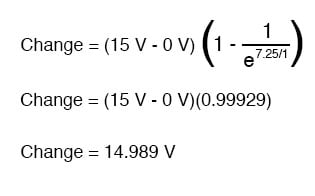 capacitor voltage circuit equation