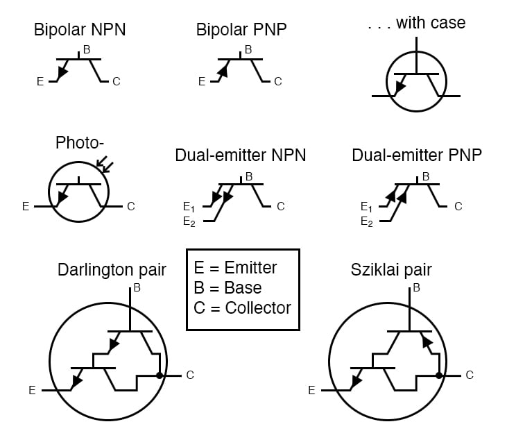 Transistor Symbols In Schematics