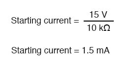 determining current in circuit formula