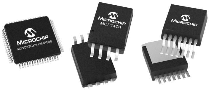 dsPIC MCU, MCP14C1 gate drivers, and SiC MOSFETs