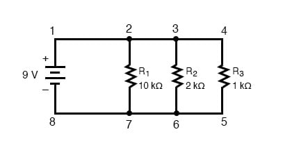An diagram of a parallel circuit.