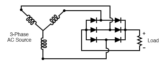 3 phase diode bridge rectifier