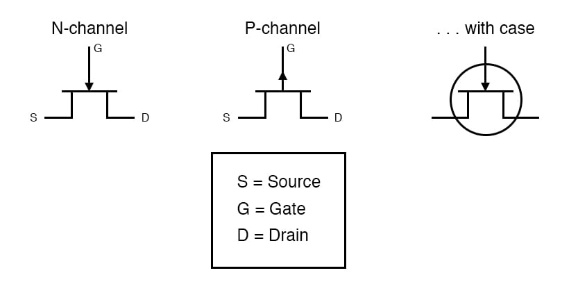transistor schematic symols