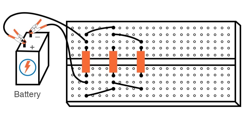 series parallel circuit breadboard